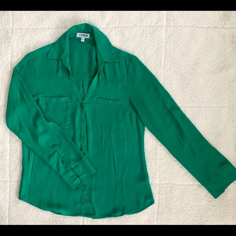 Green Express Portofino Long Sleeve Blouse